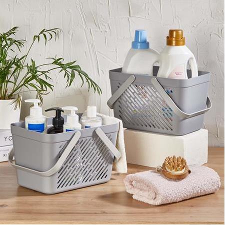 DecoBella Çift Kulplu Çok Amaçlı Sepet