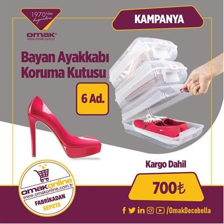 DecoBella Bayan Ayakkabı Koruma Kutusu [Kampanya]